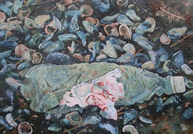Flotsam and jetsam Painting by Mara Grubert Saatchi Art