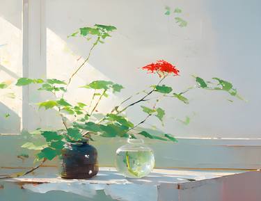 Original Artificial Intelligence Still Life Digital by Kara Sagitta