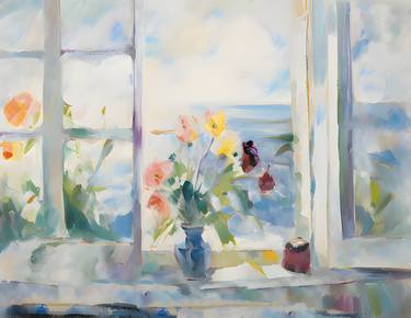 Original Artificial Intelligence Still Life Digital by Kara Sagitta