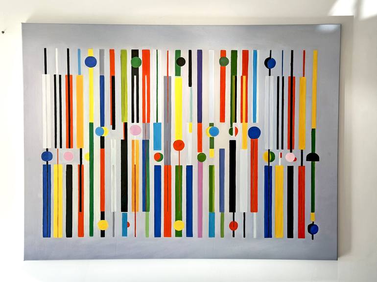 Original Geometric Painting by Lilly Muth