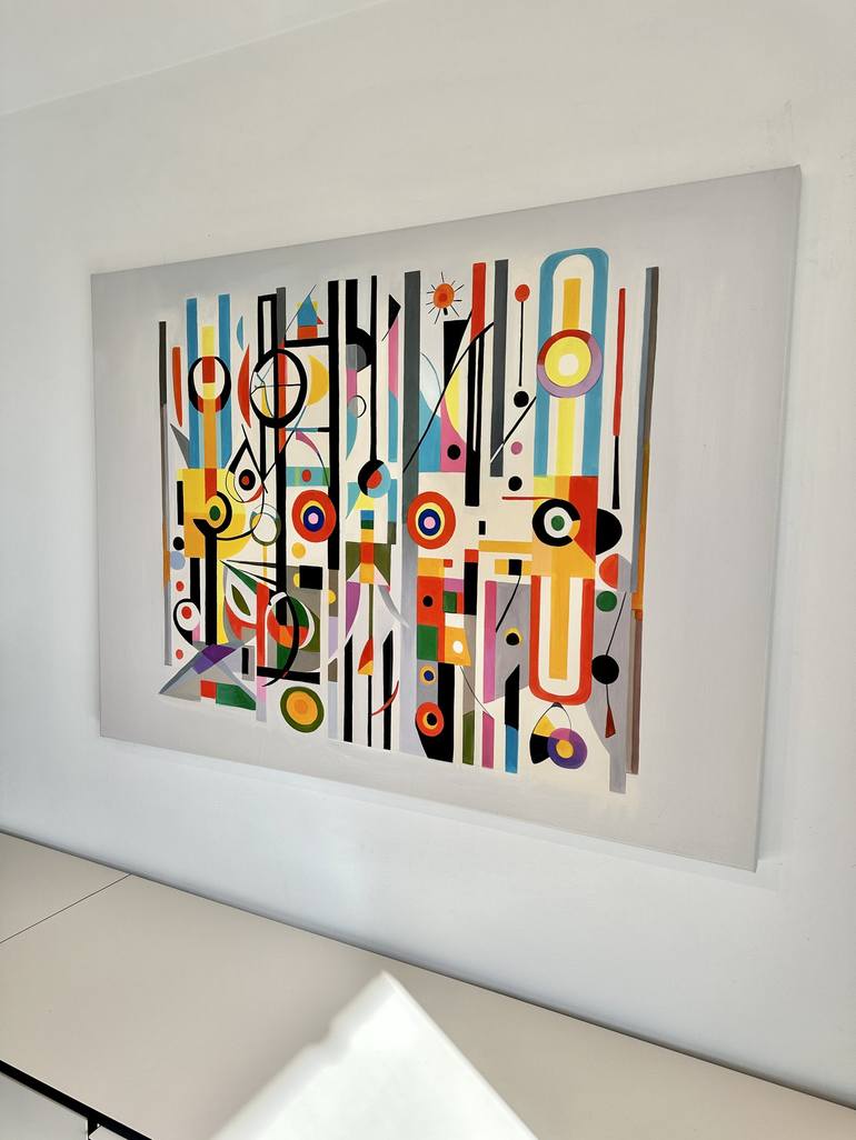 Original Contemporary Geometric Painting by Lilly Muth