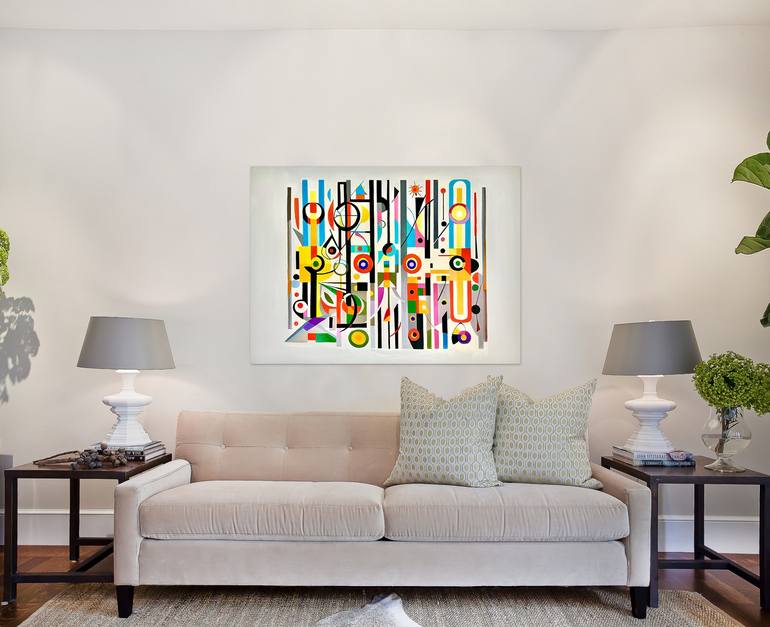 Original Contemporary Geometric Painting by Lilly Muth