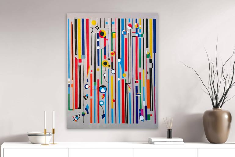 Original Contemporary Geometric Painting by Lilly Muth
