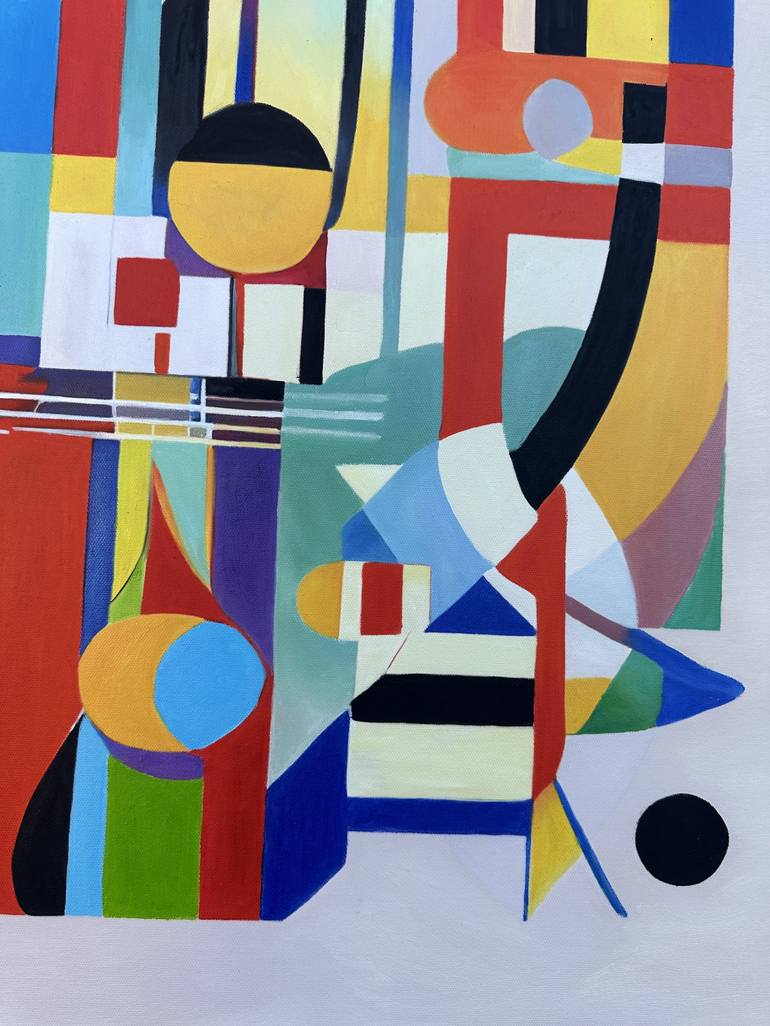 Original Geometric Painting by Lilly Muth