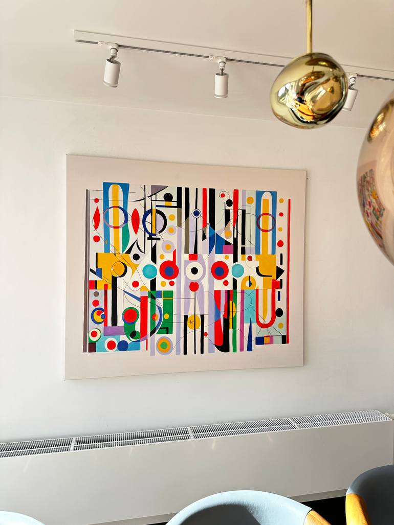 Original Contemporary Geometric Painting by Lilly Muth