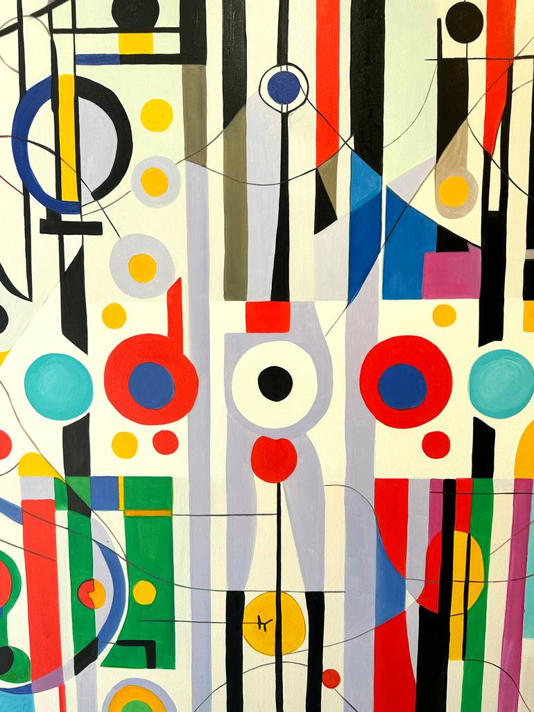 Original Contemporary Geometric Painting by Lilly Muth