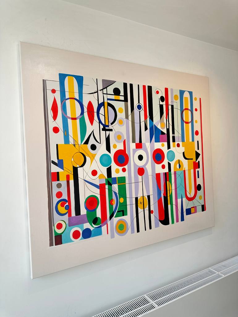 Original Contemporary Geometric Painting by Lilly Muth