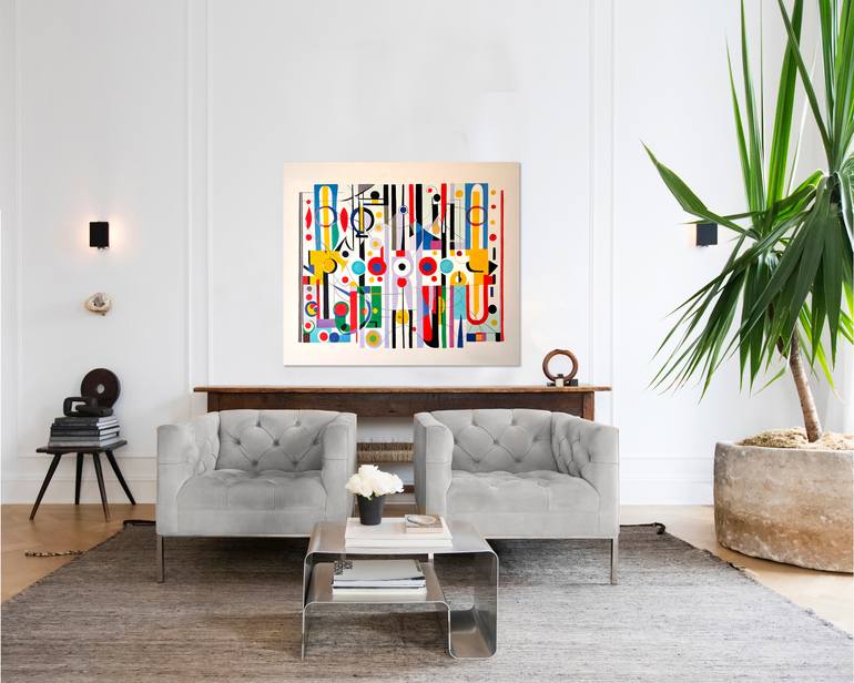 Original Contemporary Geometric Painting by Lilly Muth