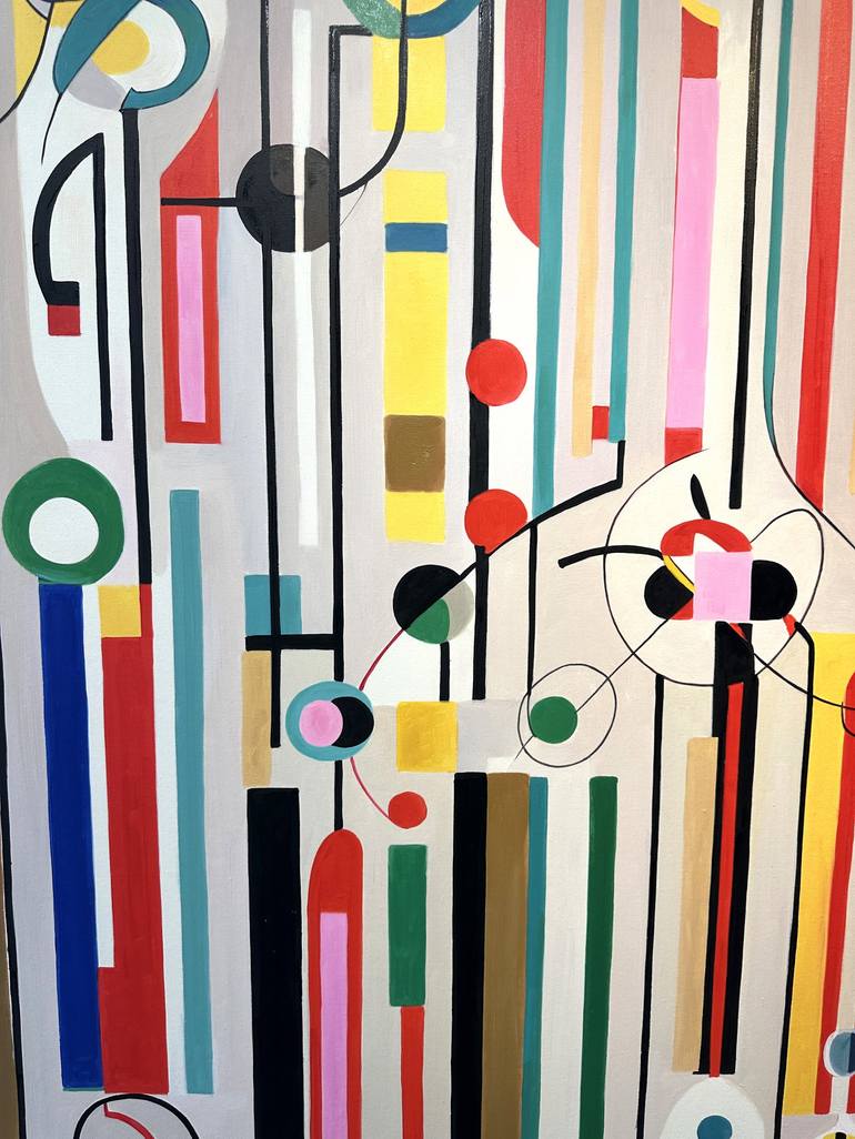 Original Geometric Painting by Lilly Muth