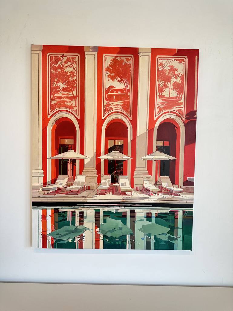 Original Architecture Painting by Lilly Muth