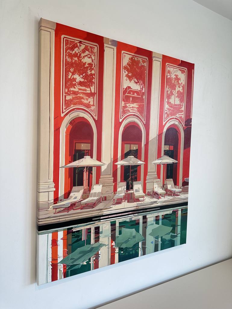 Original Architecture Painting by Lilly Muth