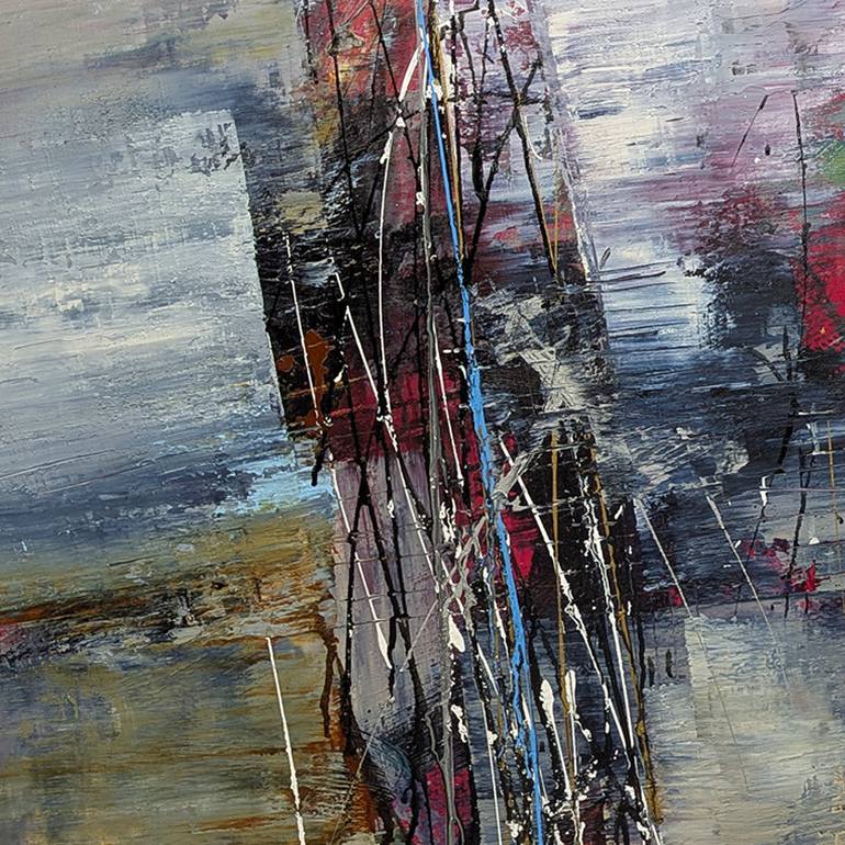 Original Abstract Expressionism Abstract Painting by Pietro Adamo