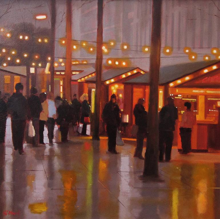 Hot Potato's, Manchester Painting by Michael John Ashcroft MAFA