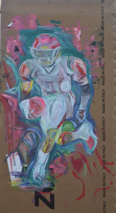 Original Abstract Expressionism Sports Paintings by Sabine Linckh