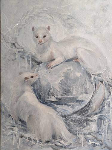 Original Symbolism Animal Paintings by Sofia Barinova