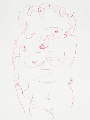 Original Illustration Nude Drawings by Elif Gurbuz