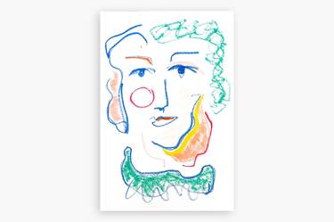 Print of Abstract Portrait Drawings by Elif Gurbuz