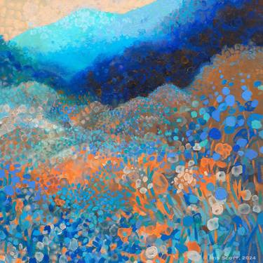 Original Abstract Landscape Paintings by Iris Scott