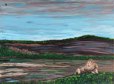 Original Contemporary Animal Painting by Art By Yoti