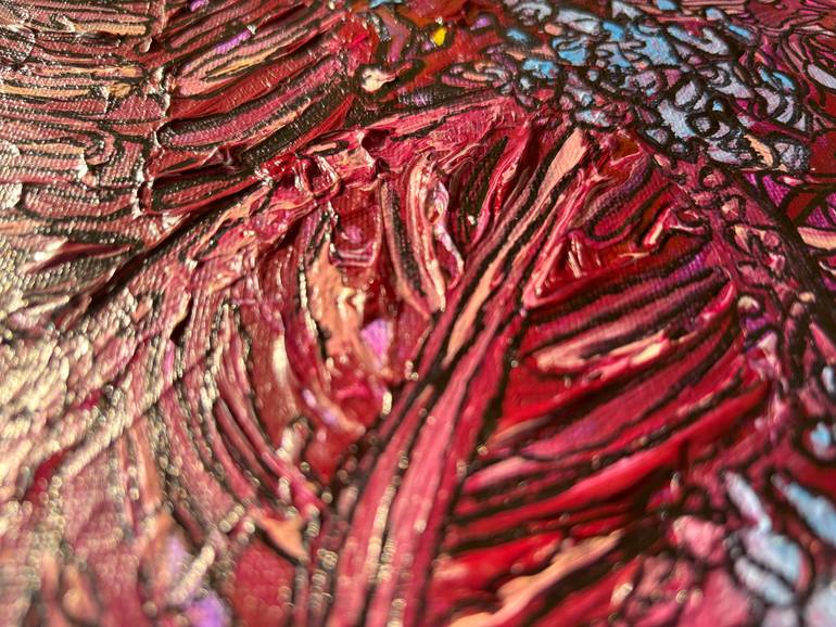 Original Painterly Abstraction Botanic Painting by Yotvat Rieder Aviram - Art By Yoti