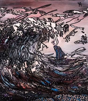 Print of Art Deco Seascape Paintings by Art By Yoti