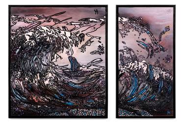 Print of Art Deco Seascape Paintings by Art By Yoti