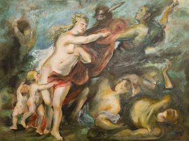 Original Baroque Classical Mythology Paintings by Simonetta Felcini
