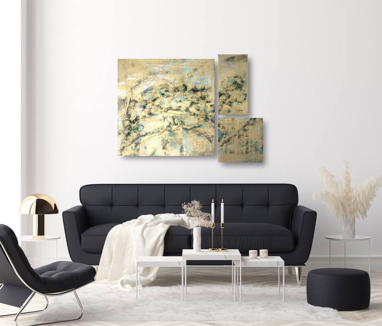 Original Art Deco Abstract Painting by Exclusive Arts