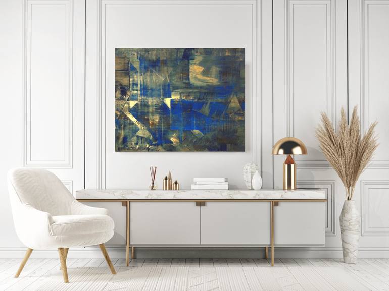 Original Art Nouveau Abstract Painting by Exclusive Arts