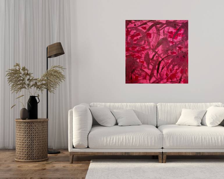 Original Art Nouveau Abstract Painting by Exclusive Arts