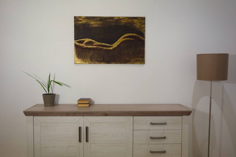 Original Abstract Erotic Mixed Media by Exclusive Arts