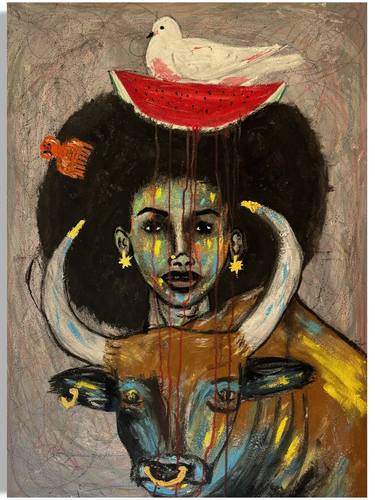 Print of Women Paintings by Ahmed Dargool