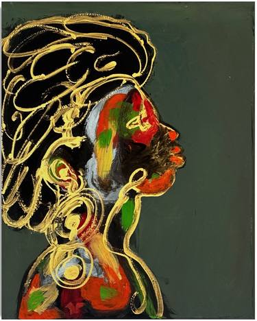 Original Art Deco Women Paintings by Ahmed Dargool