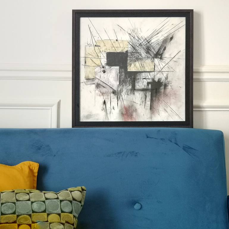 Original Black & White Abstract Drawing by Ivan Colas