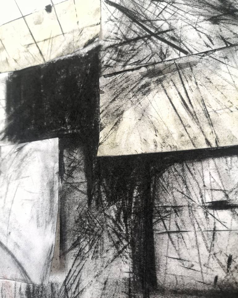 Original Black & White Abstract Drawing by Ivan Colas