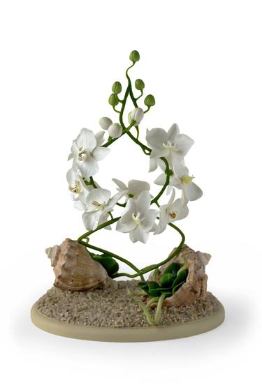 Original Realism Floral Sculpture by Yuliia Khovbosha