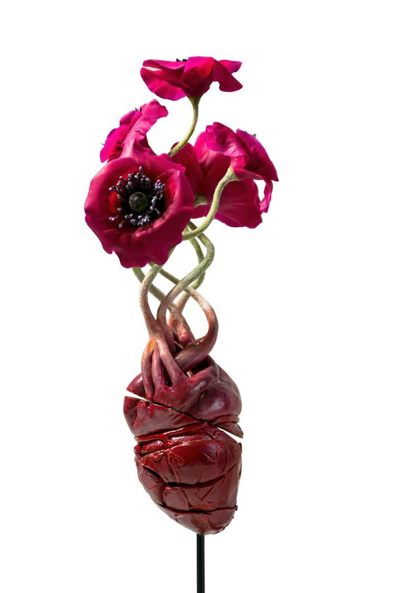 Original Love Sculpture by Yuliia Khovbosha