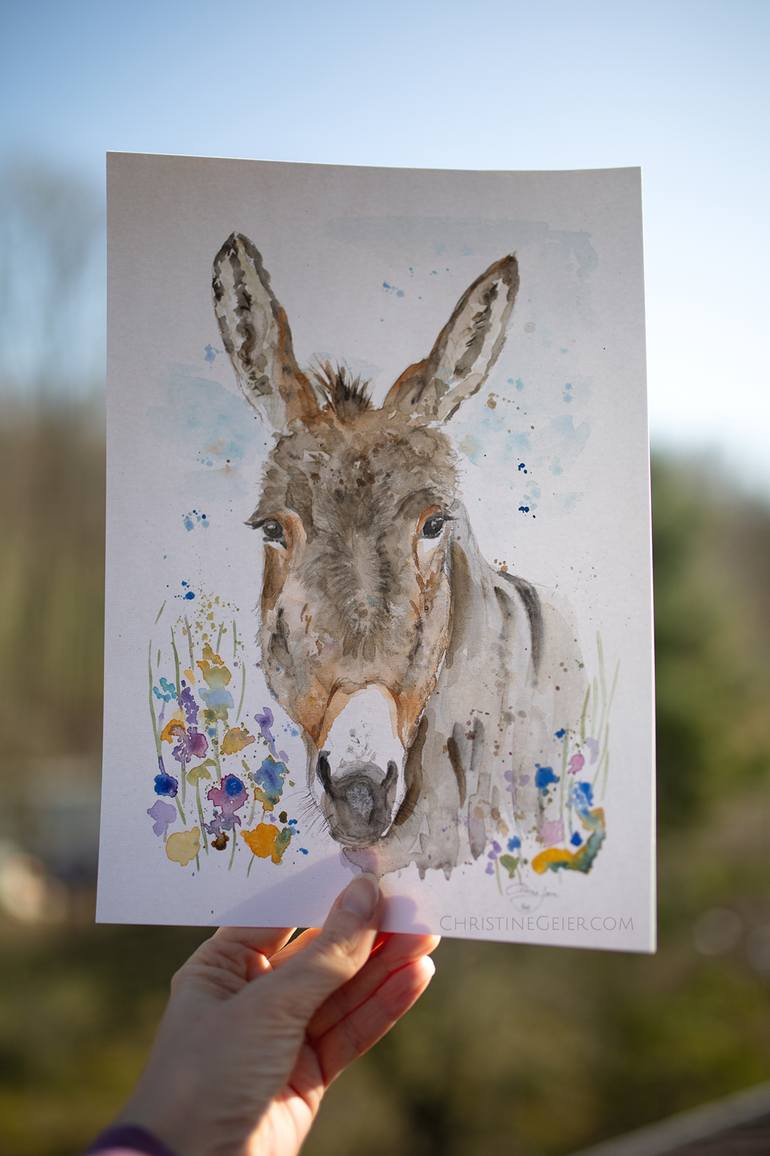 Original Contemporary Animal Painting by Christine Geier
