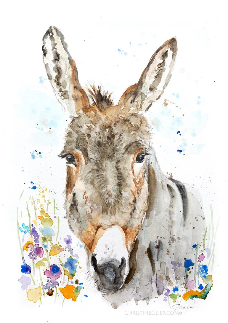 Original Contemporary Animal Painting by Christine Geier