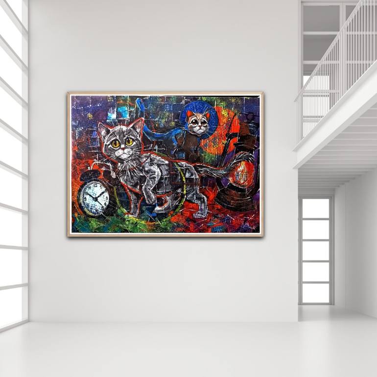 Original Abstract Expressionism Abstract Painting by Albert Deak