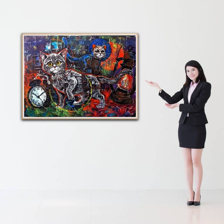 Original Abstract Expressionism Abstract Painting by Albert Deak