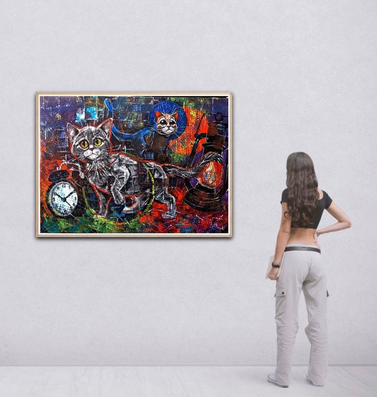 Original Abstract Expressionism Abstract Painting by Albert Deak