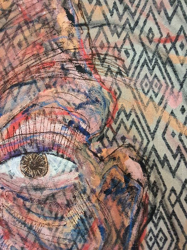 Original Abstract Expressionism Pop Culture/Celebrity Painting by Eli Emer