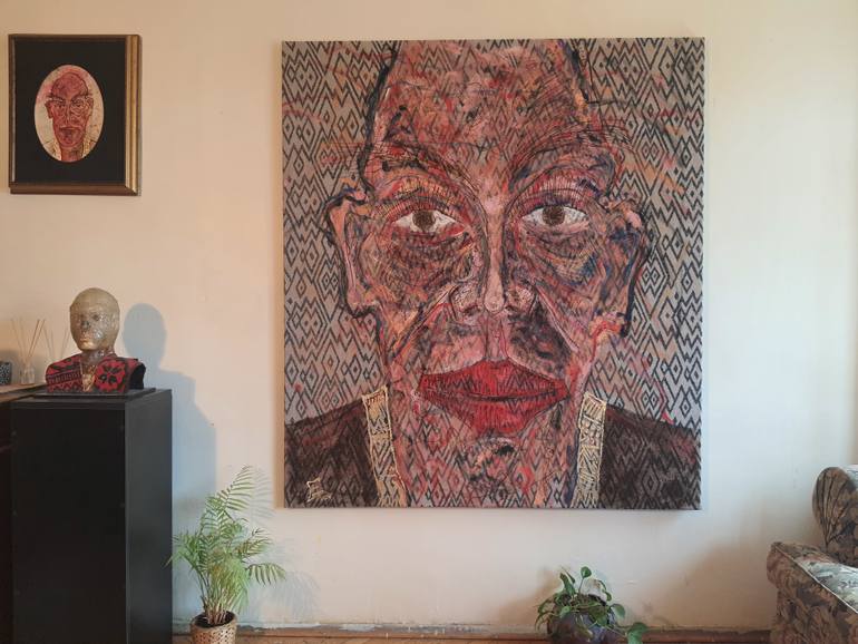 Original Abstract Expressionism Pop Culture/Celebrity Painting by Eli Emer