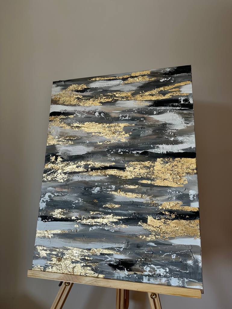 Original Minimalism Abstract Painting by Anastasija Mikulich