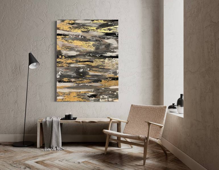 Original Minimalism Abstract Painting by Anastasija Mikulich