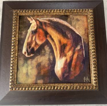 Original Impressionism Animal Mixed Media by Rebecca Marshall