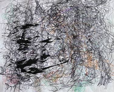 Original Abstract Expressionism Abstract Drawings by EMANUELE BECAGLI
