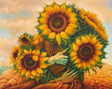 Original Surrealism Floral Paintings by Edisson González