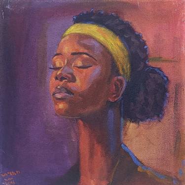 Original Portraiture Women Paintings by abemelek abebe